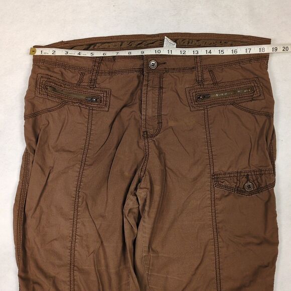 Vintage Y2K Fashion Bug Cargo Pants Womens 16 Brown Cinch Ankle Retro Grunge - Picture 8 of 15